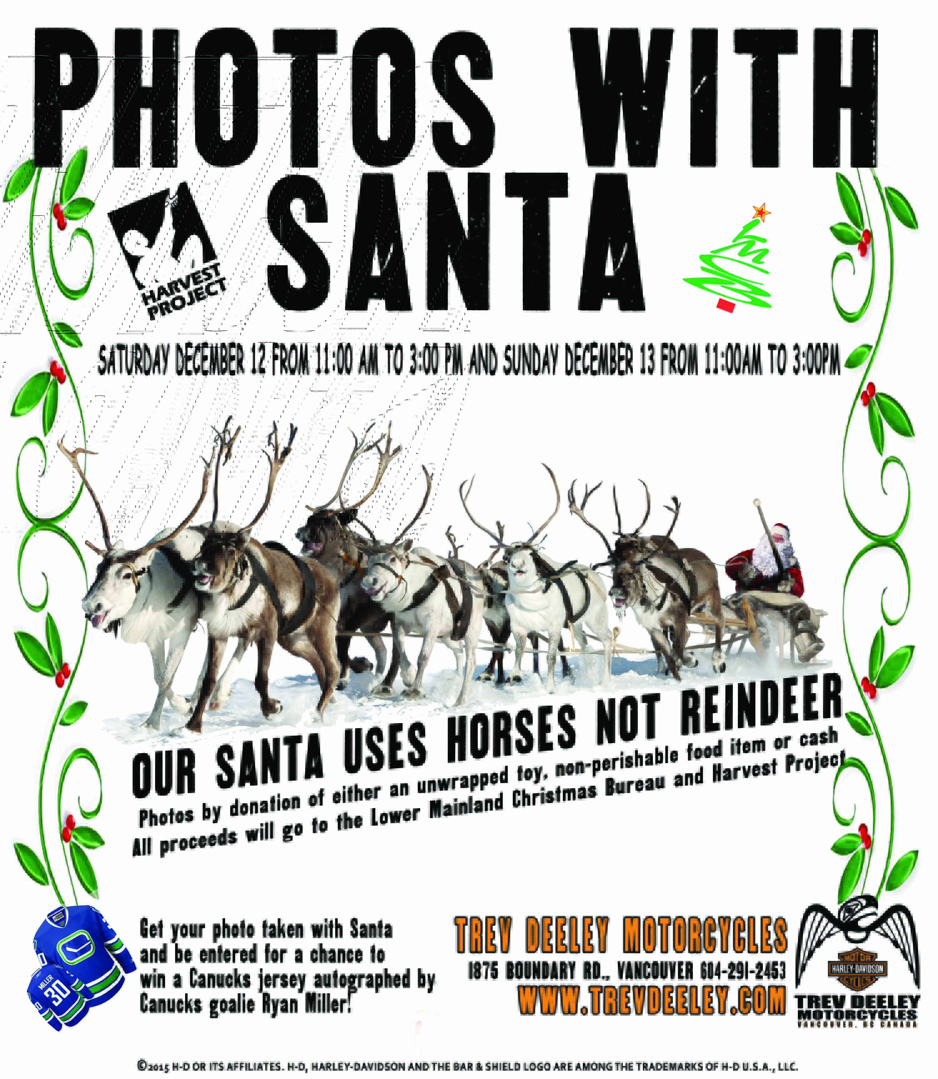 Photos w/ Santa @ Harley Davidson