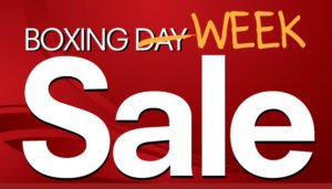 2019 Boxing Week Sale!!