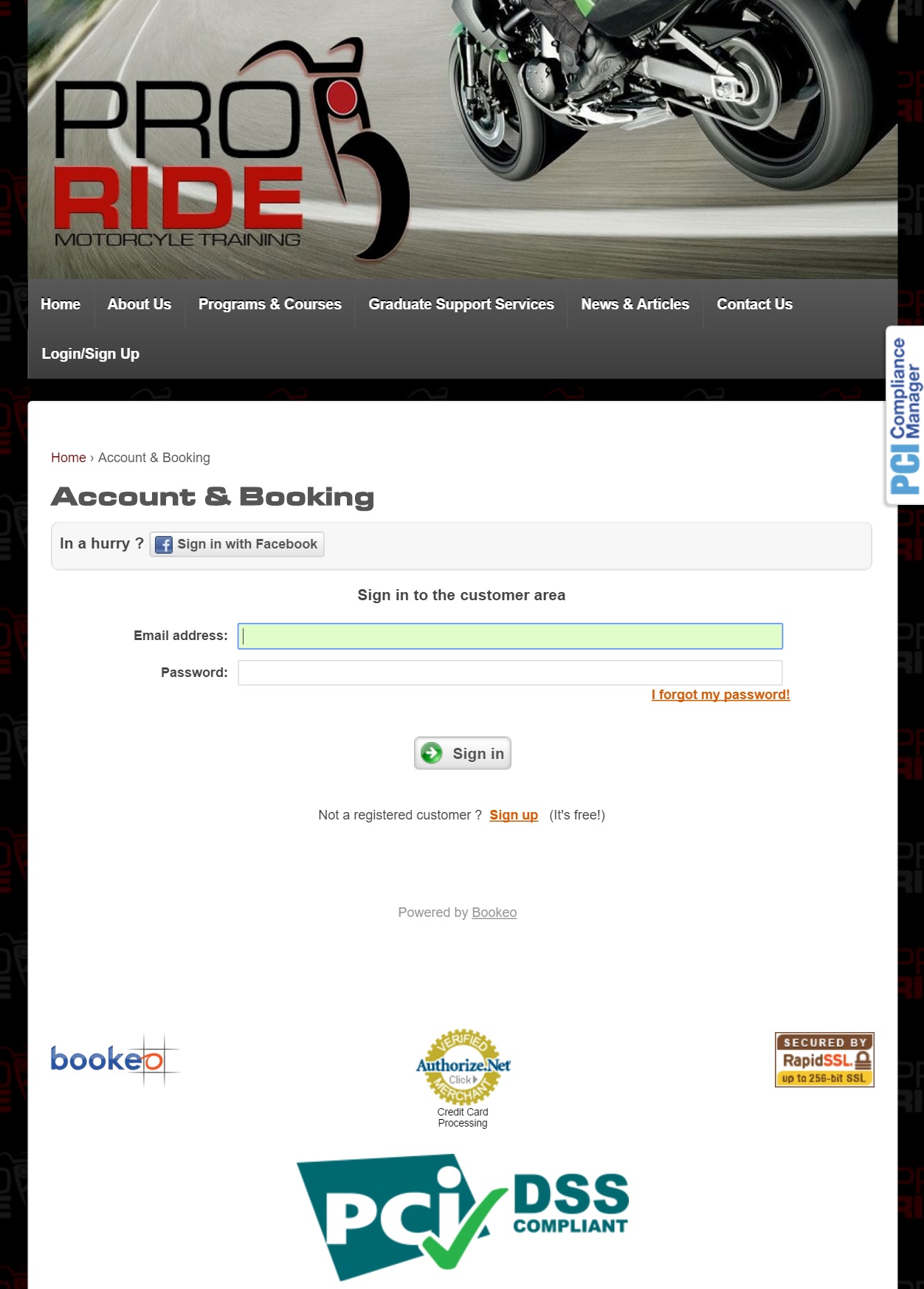 ProRide Online Security